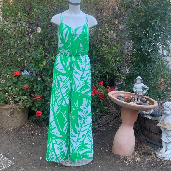 Lilly Pulitzer 20th Anniversary Boom Boom Wide Leg Jumpsuit w/ Pockets Sz Sm - Picture 8 of 13